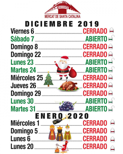 Christmas 2020 Schedule